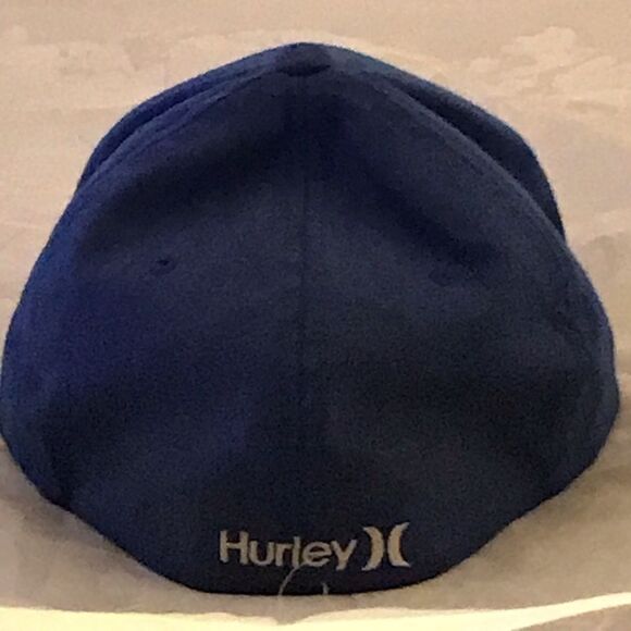 Hurley Blue Flex-Fit Fitted Style Logo Baseball Hat - Picture 6 of 15
